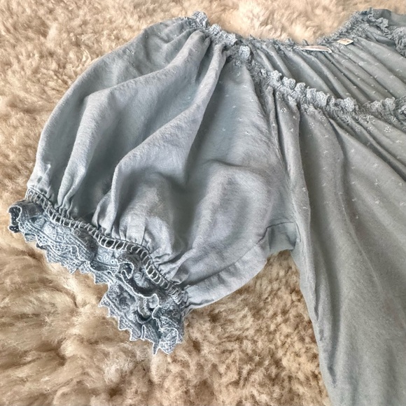 ✨💋SOLD💋✨👗💐DÔEN ‘Nettie’ Organic Cotton Short Nightgown Glass Slipper S✨ - Picture 8 of 17